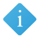 Blue info icon with a lowercase "i".